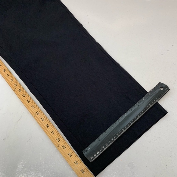 Lane Bryant Pants Woman Size 20 Black Trouser Straight Wide Pockets Stretch - Picture 13 of 14